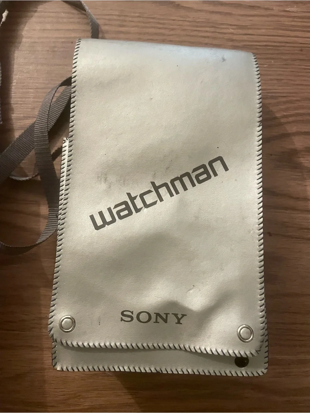 Sony Watchman Portable TV in Silver with Gray Strap